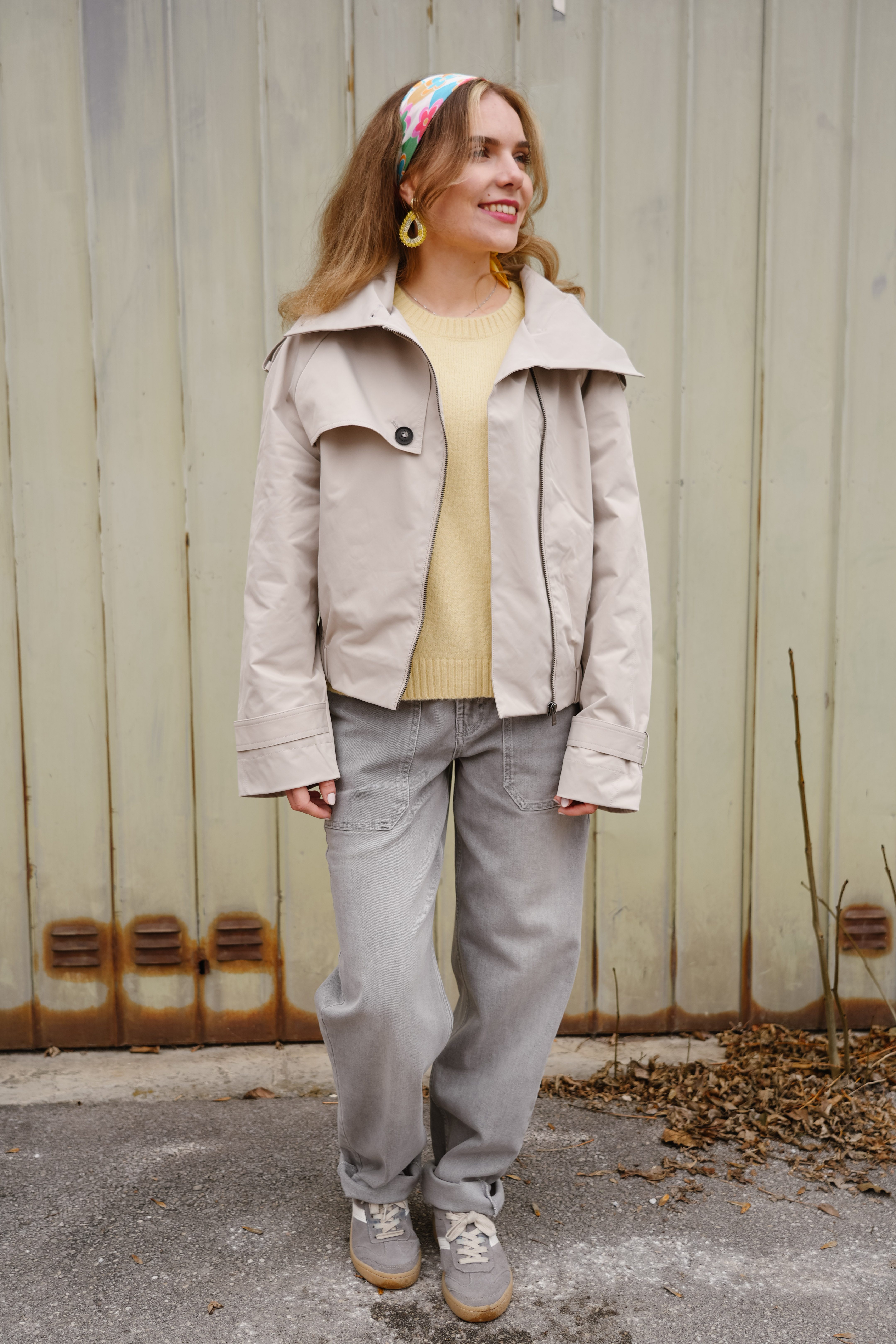 Trenchcoat-Bomberjacke von Yaya 