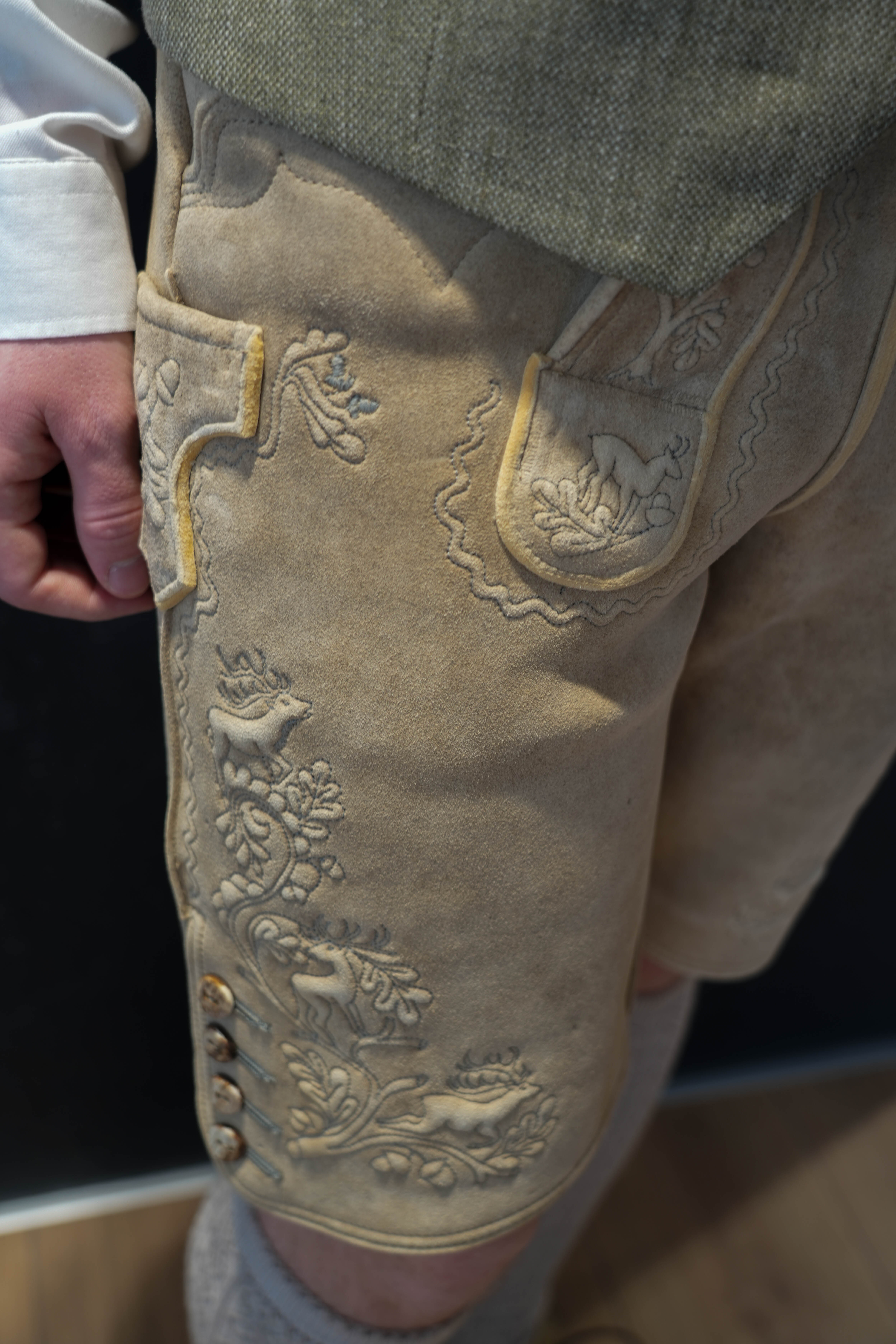 Lederhose Tauern Hirsch von Meindl 