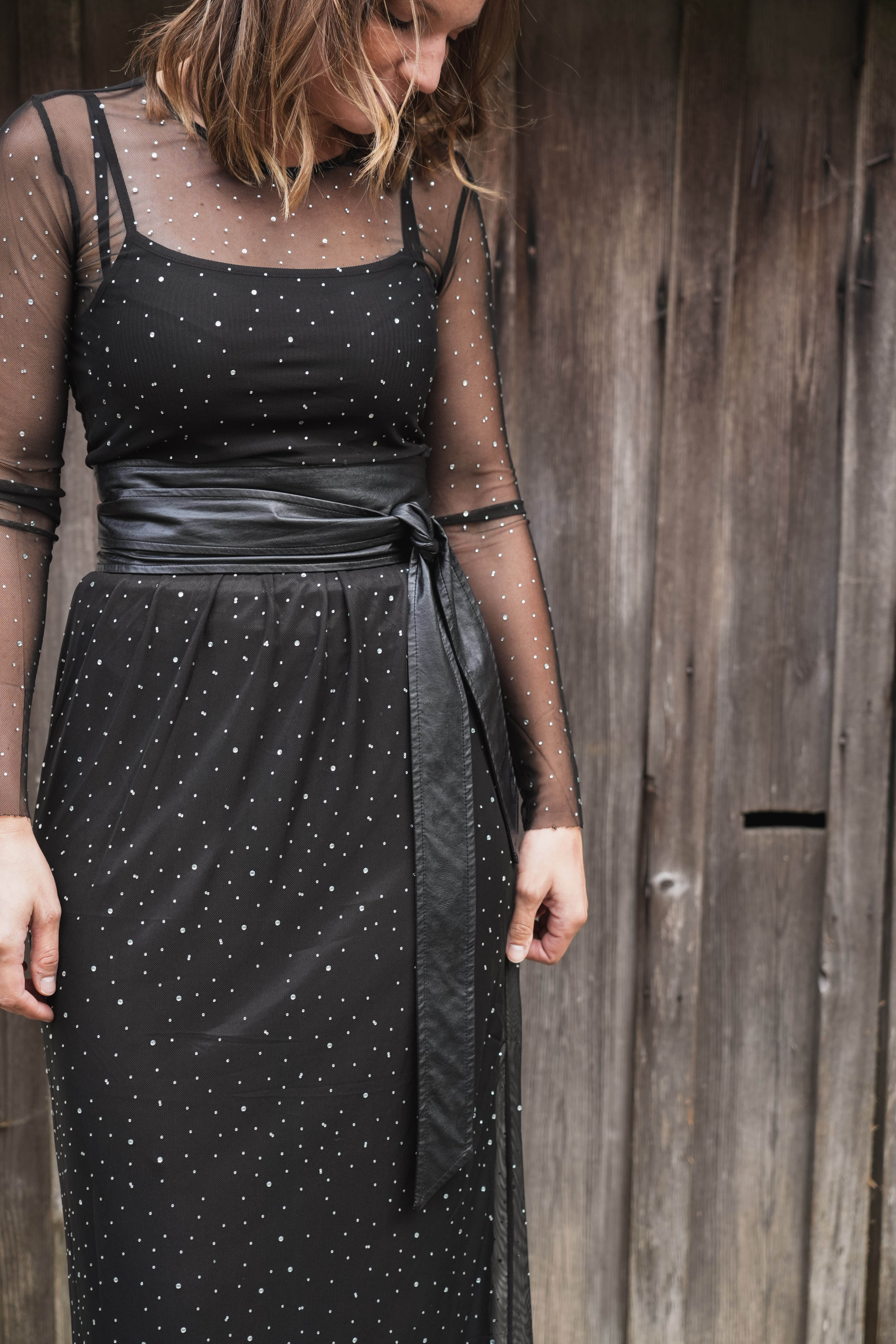 Rock Kastinna mit Glitzer-Mesh von Kaffe