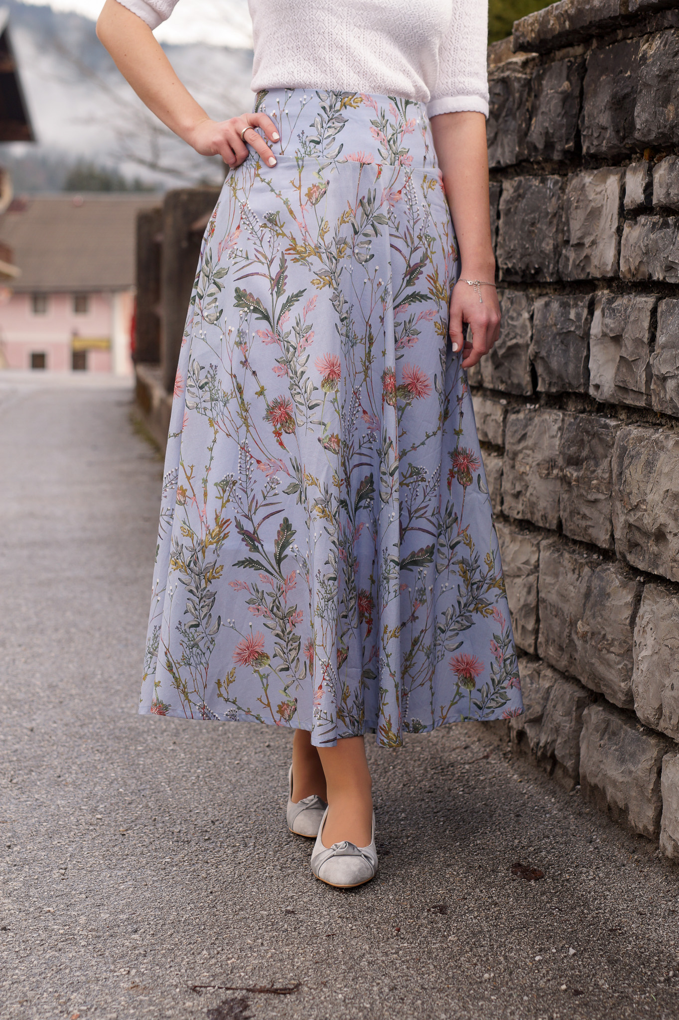 Trachtenrock Clara Blumen von Ploom