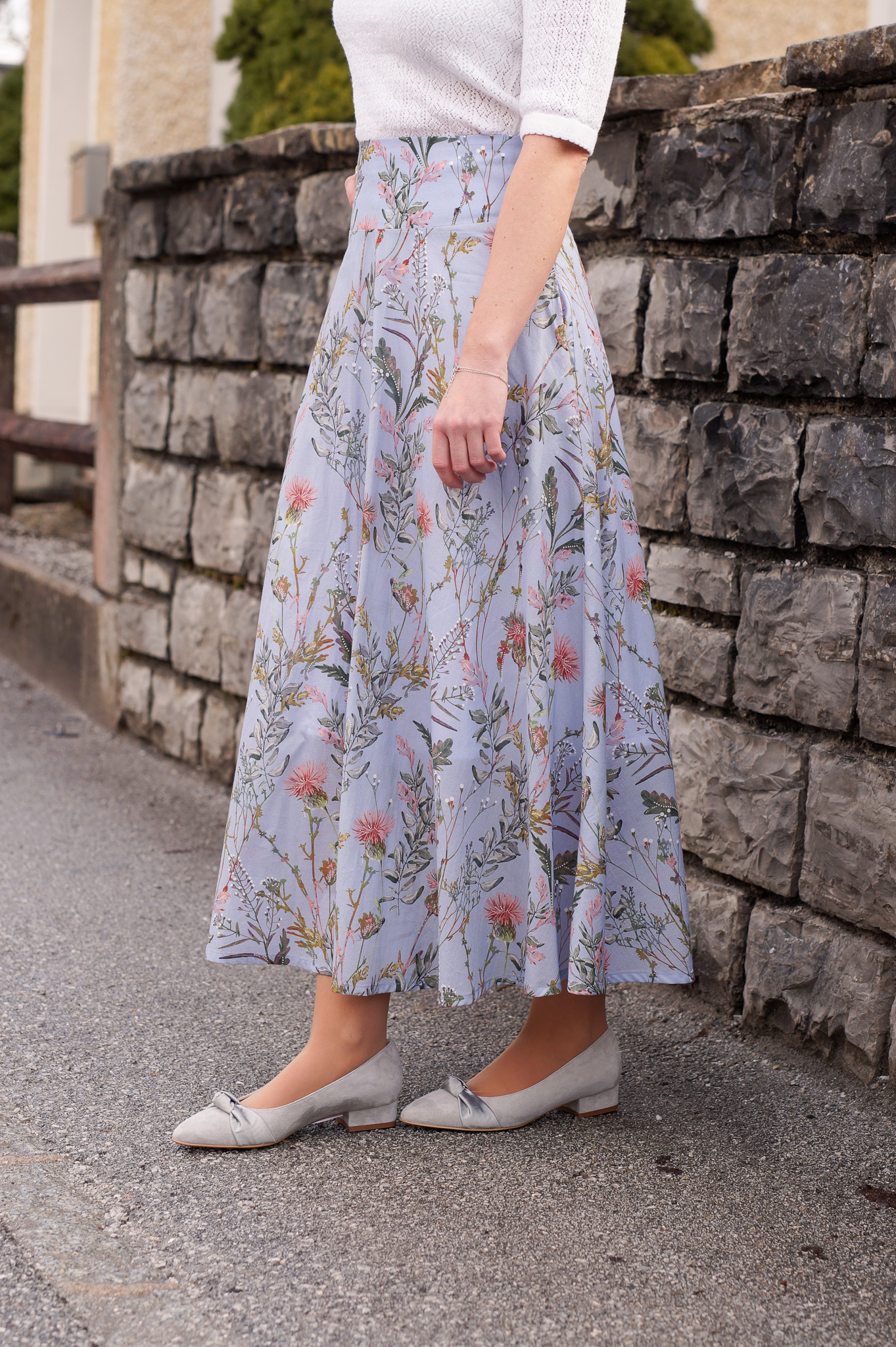 Trachtenrock Clara Blumen von Ploom