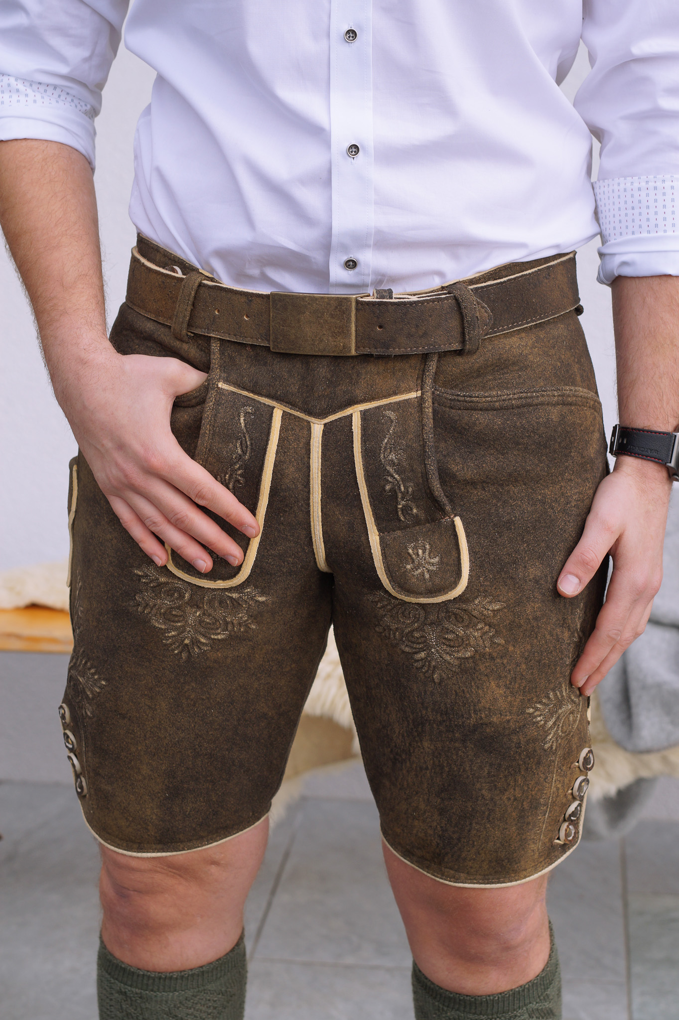 Hirschlederhose Donau von Ostarrichi
