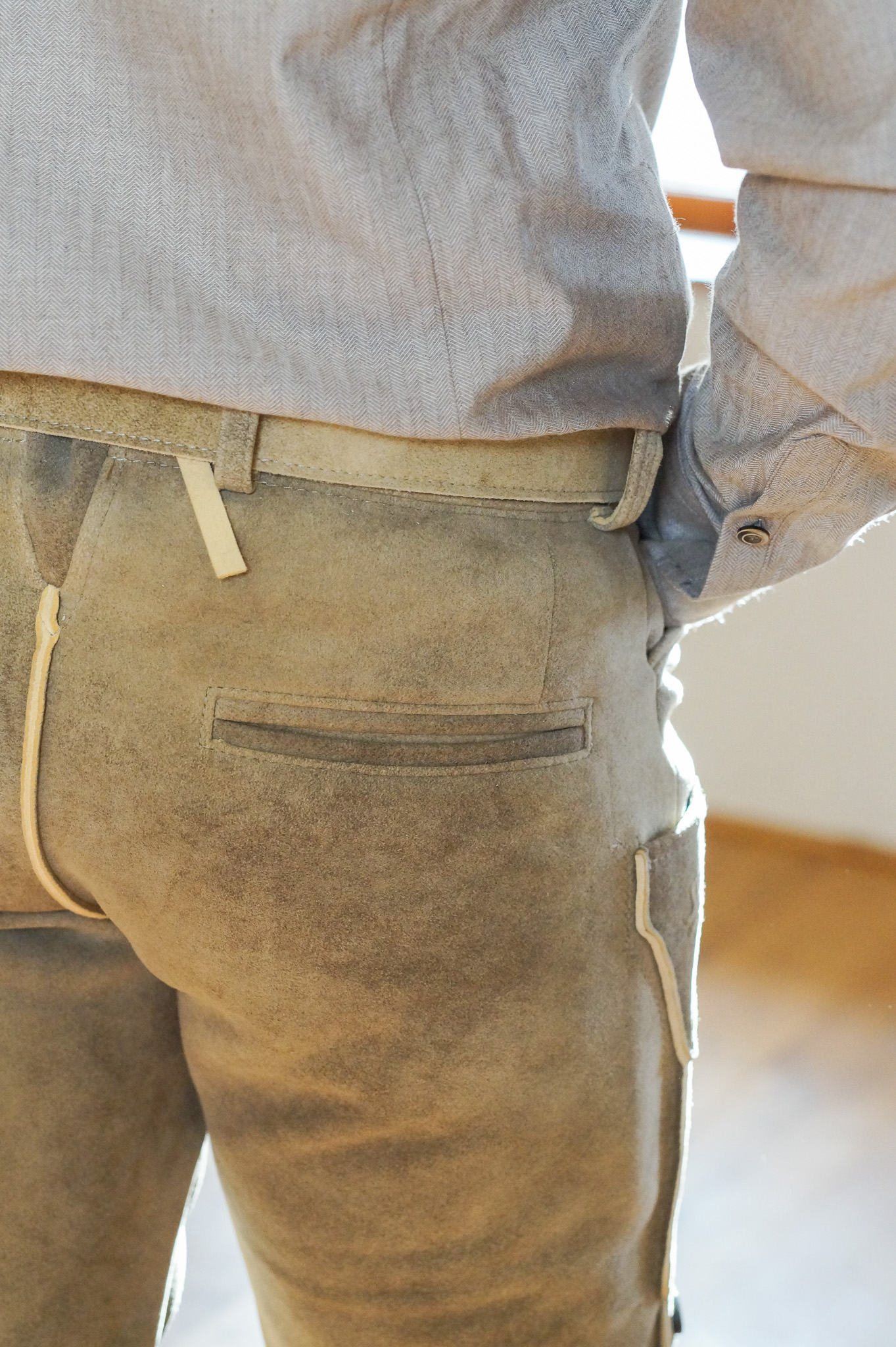 Leder-Stulpenhose von Ostarrichi