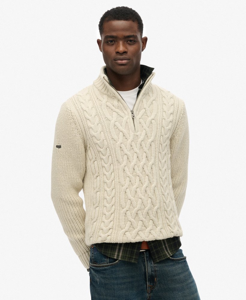 Zopfstrickpullover von Superdry 